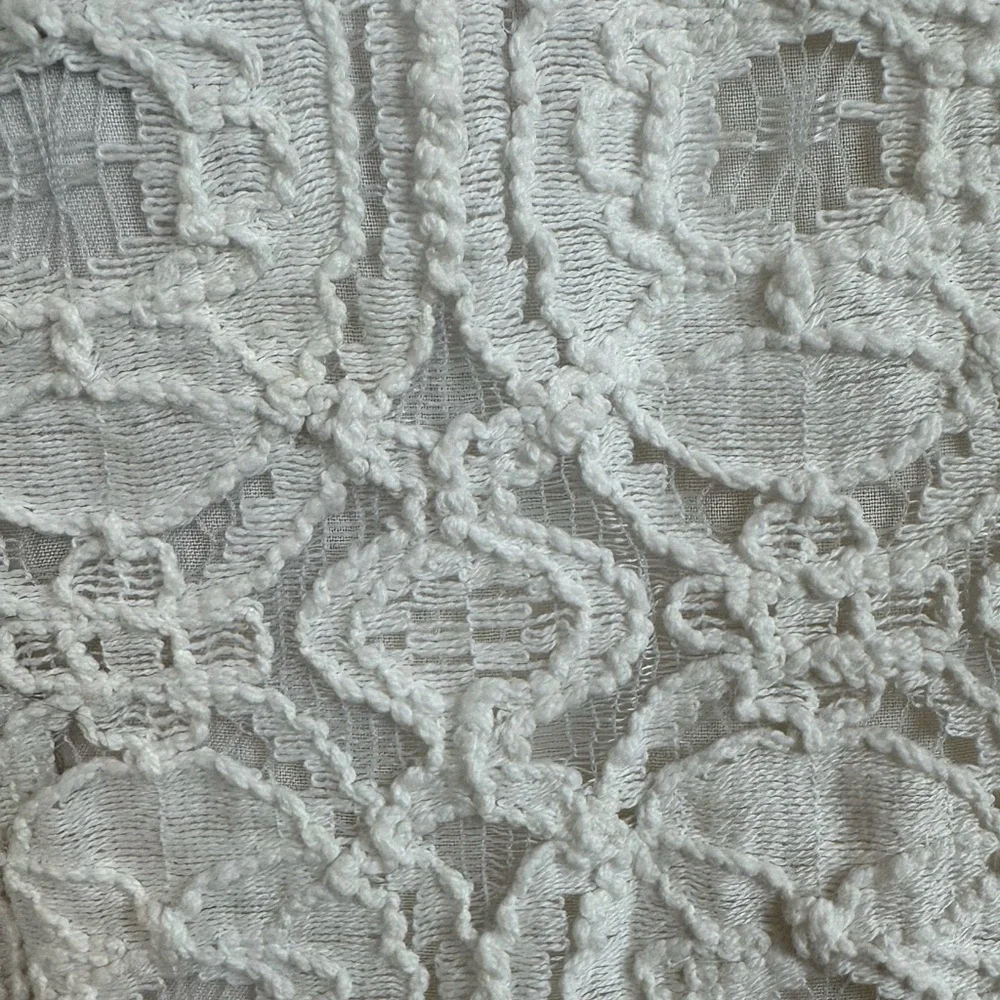 BANANA REPUBLIC Sleeveless White Lace Top Full Back Zip | Size 2 - Picture 8 of 13